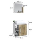 Ver imagem 6 de Conjunto Balcão C-cuba Q32 e Espelheira Soft 500 Branco Chess Branco Chess C-carvalho