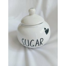 Açucareiro de Porcelana Bolinha Sugar Coração - 3