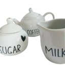 Ver imagem 1 de Açucareiro de Porcelana Bolinha Sugar Coração