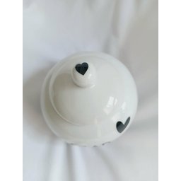 Açucareiro de Porcelana Bolinha Sugar Coração - 5