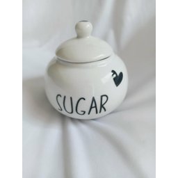 Açucareiro de Porcelana Bolinha Sugar Coração - 2