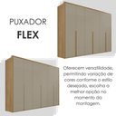 Ver imagem 3 de Roupeiro Lizz 6 Portas de Bater 6 Gavetas MDF Hannover - Fendi