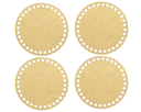 Ver imagem 1 de Kit 4 Bases Crochê Cesto Fio Malha MDF - 35cm Diâmetro