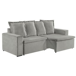 Sofa Donatello 2 Lugares Pés de Madeira Talento Móveis - 2