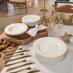 Aparelho de Jantar Eclat Gold 42 Peças - Home Style - 6
