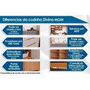 Ver imagem 5 de Balcão de Cozinha Divina 3 Portas e 2 Gavetas S/tampo 120cm Freijo/off White - Mgm