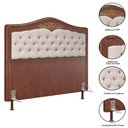 Ver imagem 4 de Cabeceira Cama Box Casal Queen 160cm Imperial J02 Facto Marrom/Bege - Mpozenato