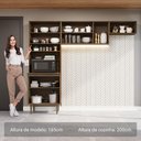Ver imagem 4 de Armário de Cozinha Compacta 235cm Rustic/crema Gourmet Madesa Xb03 Rustic/crema