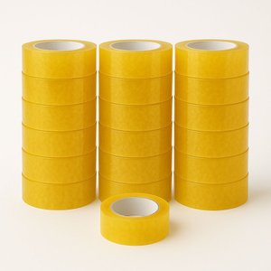 Kit 19 Fitas Adesiva Larga Durex Transparente 250m Embalagem Fechamento Caixa Uso Geral Resistente