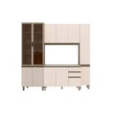 Ver imagem 4 de Cozinha Modulada Connect 4 Peças 1 Aéreo + Balcão + 2 Paneleiros C5p97 Duna2 Aéreos + 1 Balcão