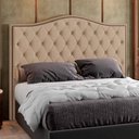 Ver imagem 2 de Cabeceira Casal Queen 160cm Siena P02 Veludo Bege - Mpozenato