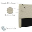 Ver imagem 2 de Cabeceira Casal 1,40m Esmeralda Corano Marfim