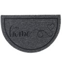 Ver imagem 1 de Capacho Tapete Porta Entrada Meia Lua 38x60 My Home Grafite