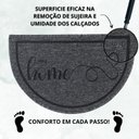 Ver imagem 6 de Capacho Tapete Porta Entrada Meia Lua 38x60 My Home Grafite