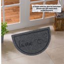 Ver imagem 2 de Capacho Tapete Porta Entrada Meia Lua 38x60 My Home Grafite