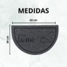 Capacho Tapete Porta Entrada Meia Lua 38x60 My Home Grafite - 4