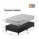 Ver imagem 4 de Cama Box Solteiro Preto + Colchão Molas Ensacadas Zidi Alabama 88x188x61cm