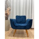 Ver imagem 2 de Poltrona Decorativa 1 Lugar Azul 325 Rebeca