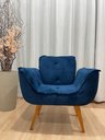 Ver imagem 2 de Poltrona Decorativa 1 Lugar Azul 325 Rebeca