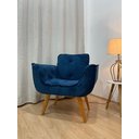 Ver imagem 4 de Poltrona Decorativa 1 Lugar Azul 325 Rebeca