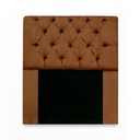 Ver imagem 2 de Kit Cabeceira Mirage + Calçadeira Baú Felix Solteiro 100cm Suede - Ecotec Decor:Marrom