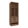 Guarda Roupa Modulado 2 Portas 4 Gavetas Divisória Colmeia 100% Mdf Setiba 841mm Freijo/off White Ii - 2
