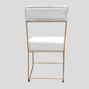 Ver imagem 7 de Kit 02 Cadeiras Atena Base de Ferro Maciço Dourada Suede Bege - D'classe Decor