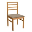 Ver imagem 4 de Conjunto Sala de Jantar Elisa em Madeira Maciça 6 Cadeiras Linho Fendi
