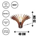 Ver imagem 3 de Abajur de Mesa em Mdf - Cor: Preta