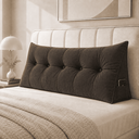 Ver imagem 3 de Almofada Encosto Triangular Cama Leitura Cabeceira Suede