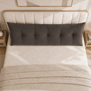 Ver imagem 2 de Almofada Encosto Triangular Cama Leitura Cabeceira Suede