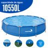 Piscina Estruturada Redonda 10550 Litros 4.2m X 84cm Reforçada Azul + Filtro 110v Importway Iwpi-003 - 4