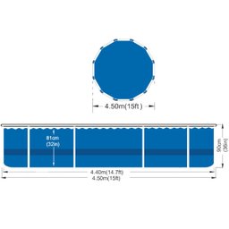 Piscina Estruturada Redonda 10550 Litros 4.2m X 84cm Reforçada Azul + Filtro 110v Importway Iwpi-003 - 2 Piscina Estruturada Redonda 10550 Litros 4.2m X 84cm Reforçada Azul + Filtro 110v Importway Iwpi-003 - 2