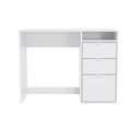 Ver imagem 4 de Escrivaninha Kappesberg 3 Gavetas 1 Prateleira Branco Brilho