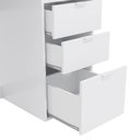 Ver imagem 6 de Escrivaninha Kappesberg 3 Gavetas 1 Prateleira Branco Brilho