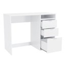 Ver imagem 5 de Escrivaninha Kappesberg 3 Gavetas 1 Prateleira Branco Brilho