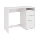 Ver imagem 3 de Escrivaninha Kappesberg 3 Gavetas 1 Prateleira Branco Brilho