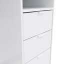 Ver imagem 7 de Escrivaninha Kappesberg 3 Gavetas 1 Prateleira Branco Brilho