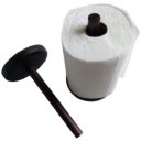 Ver imagem 4 de Suporte Porta Papel Toalha em Madeira para Casa Cozinha Cor Imbuia