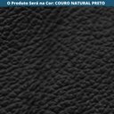 Ver imagem 6 de Cadeira com Braços Maraú Psg Móveis Couro Legitimo Preto com Base em Aço Preto