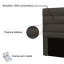 Ver imagem 3 de Cabeceira King 1,95m Las Palmas Suede Cinza - Pallazio