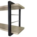 Ver imagem 4 de Nicho Aéreo Nix Grande 90 Cm Pinus com Preto