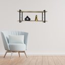 Ver imagem 2 de Nicho Aéreo Nix Grande 90 Cm Pinus com Preto