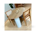 Ver imagem 3 de Mesa de Jantar Ayla 6 Lugares Organica MDF 260x140cm Carvalho Malva