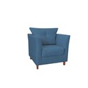 Ver imagem 2 de Kit 2 Poltronas Isa Luxuosa para Recepção e Escritório Advocacia - Sv Decor:azul Marinho