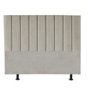 Ver imagem 2 de Cabeceira Estofada Carla 160cm Queen Size Para Cama Box Quarto Linho Bege - Gat Magazine