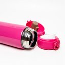 Ver imagem 4 de Garrafa Térmica 340ml Escola Lancheira Pink Vibes Leoarte
