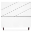 Ver imagem 5 de Cabeceira Queen 160 Cm com Frame Cristal Suede Branco Artte