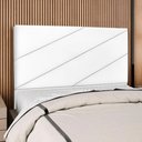 Ver imagem 2 de Cabeceira Queen 160 Cm com Frame Cristal Suede Branco Artte