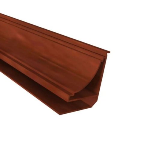 Acabamento Pvc Meia Cana 6,00m Mogno - 529 - Bariri Bariri Pvc Ltda